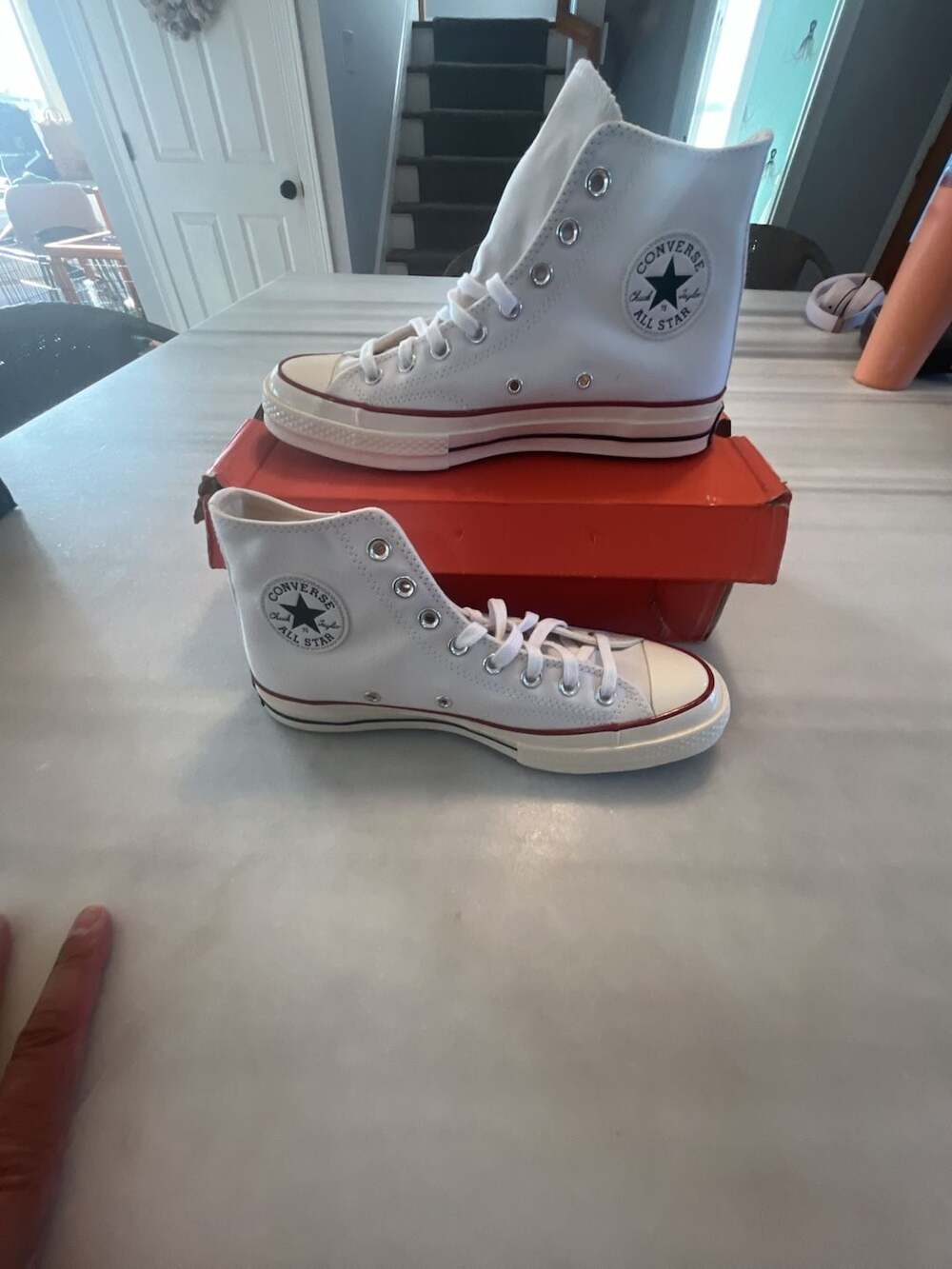 Converse Chuck 70 Hi Size 7.5 White Canvas Vintage High Top Sneakers
